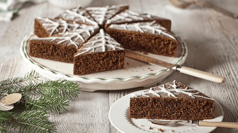 recipe image Perníkový koláč ve tvaru sněhových vloček