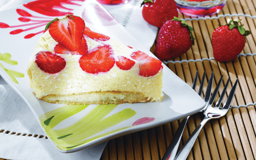 recipe image Jahodovo-tvarohová pochoutka
