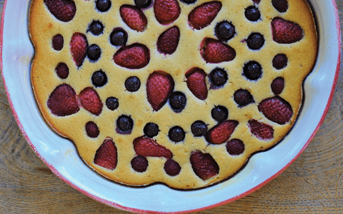 recipe image Ovocný koláč s ricottou