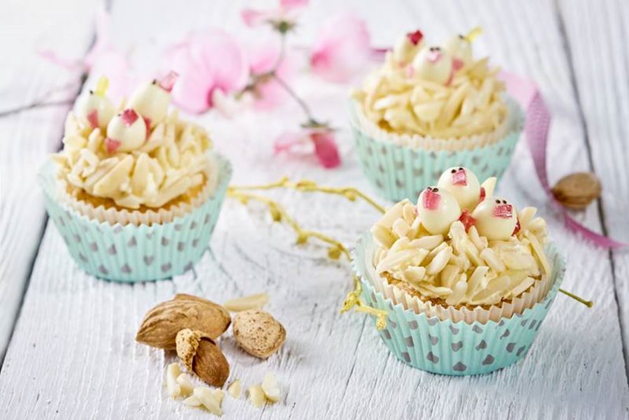 recipe image Mandlové cupcakes s kuřátky