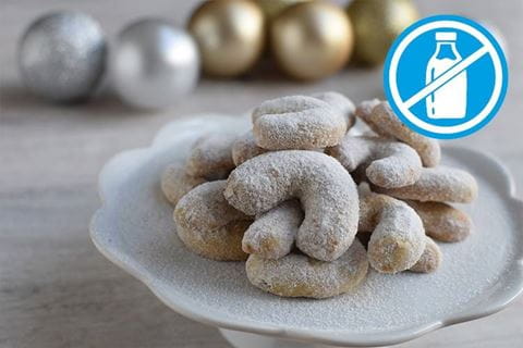 recipe image Vanilkové rohlíčky bez laktózy