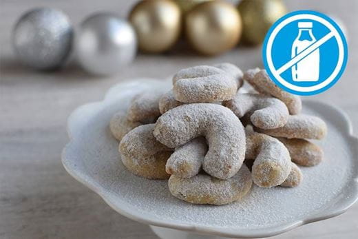 recipe image Vanilkové rohlíčky bez laktózy