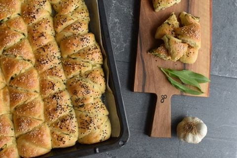 recipe image Trojhránky z medvědího česneku