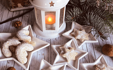 recipe image Vanilkové rohlíčky a hvězdičky