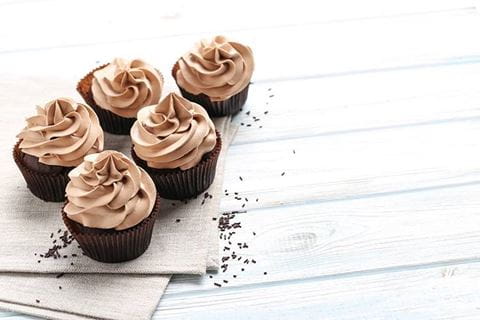 recipe image Čokoládové cupcakes s kaštanovým krémem