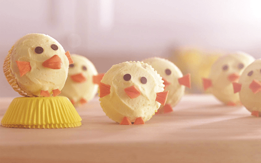 recipe image Velikonoční cupcakes „Kuřátka“