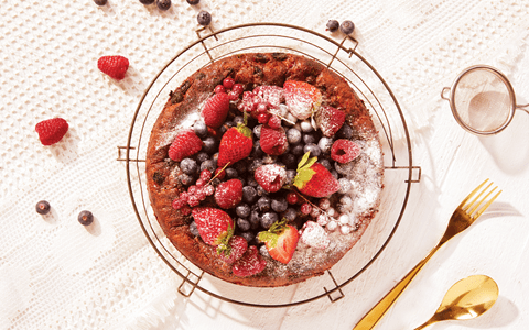 recipe image Ovocný koláč se sněhovou náplní