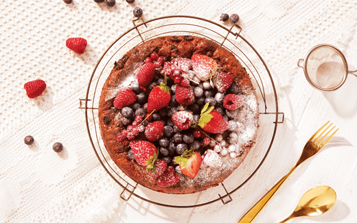 recipe image Ovocný koláč se sněhovou náplní