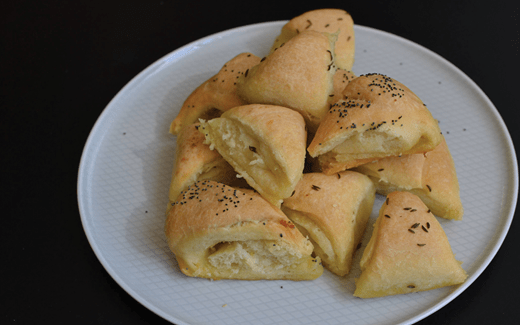 recipe image Česnekové trojhránky