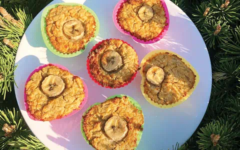 recipe image Bezlepkové muffiny s banánem bez cukru