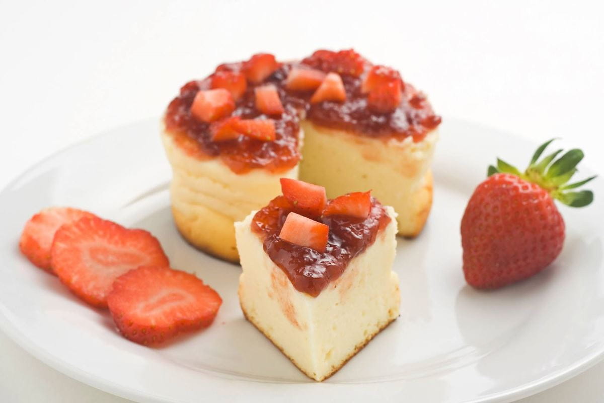 recipe image Cheesecake s jahodovou polevou
