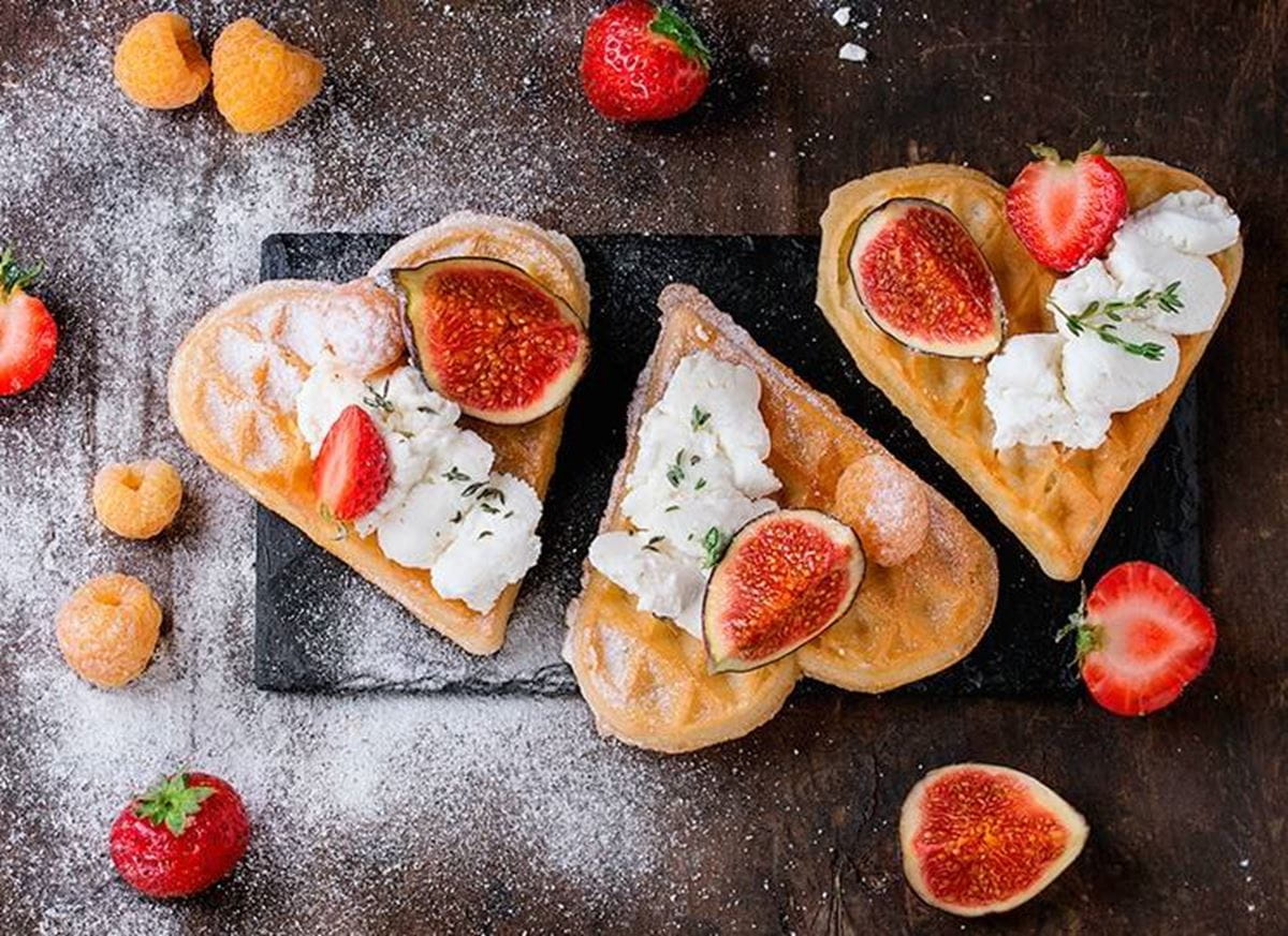 recipe image Valentýnské vafle