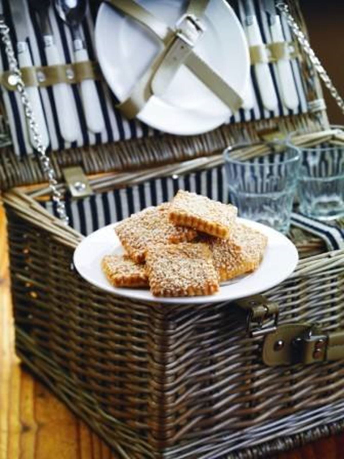 recipe image Sýrové krekry se sezamovým semínkem