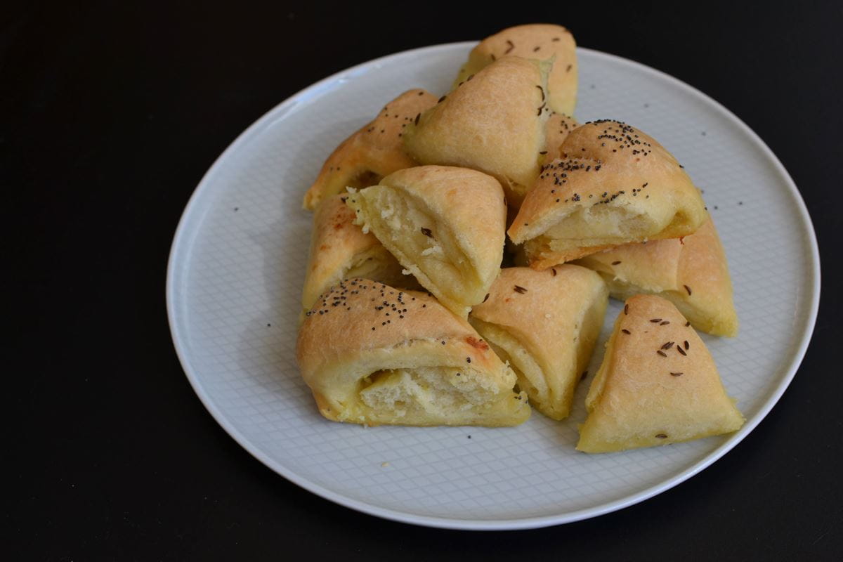 recipe image Česnekové trojhránky
